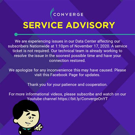 is converge down|converge outage.